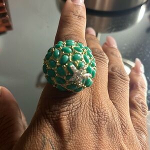 Turquoise Embellished Ring